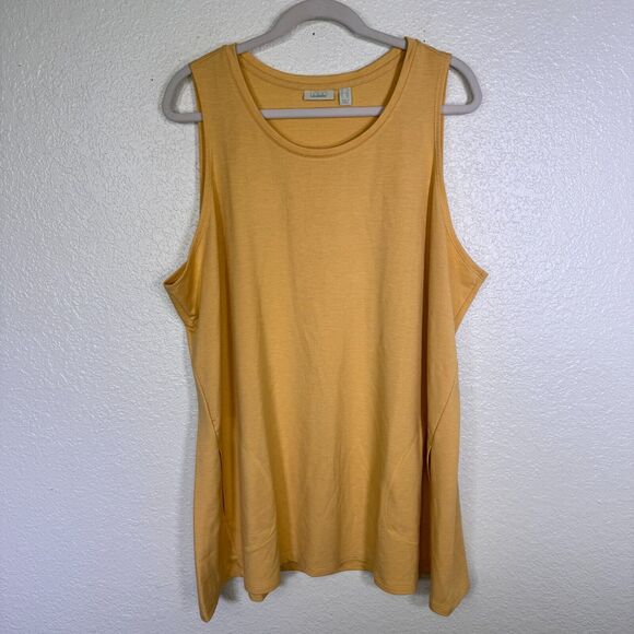 LOGO by Lori Goldstein Tops - Logo Lori Goldstein Tank Top Womens 2X Tunic Pockets Capsule Solid Plus Size XXL